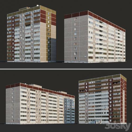 Multi-storey residential building (12 floors and 9 floors)