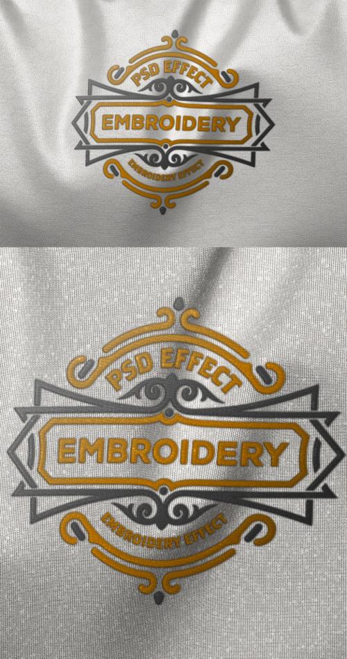 Embroidery Logo Mockup - 460400963