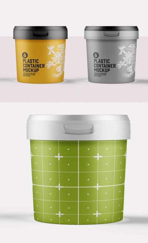 Plastic Paint Bucket Mockup - 460400964