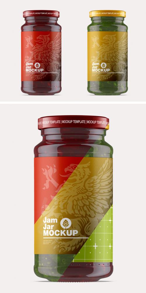 Jam Jar Mockup - 460400993