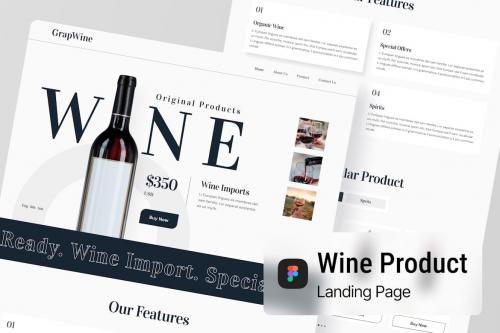 Wine Landing Page Figma