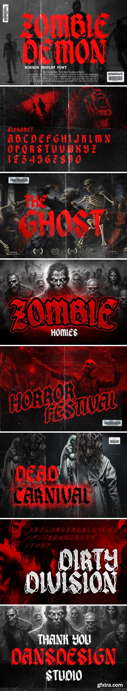 Zombie Demon Font