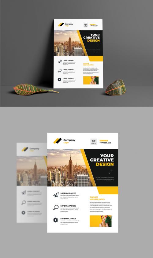 Stylish Corporate Flyer Layout - 460401034