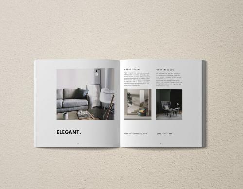 Square Interior Design Brochure Catalog