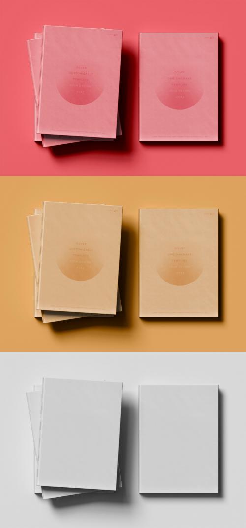 Stacked Books Cover Mockup - 460401061