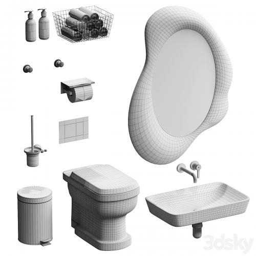 Bathroom accessories set