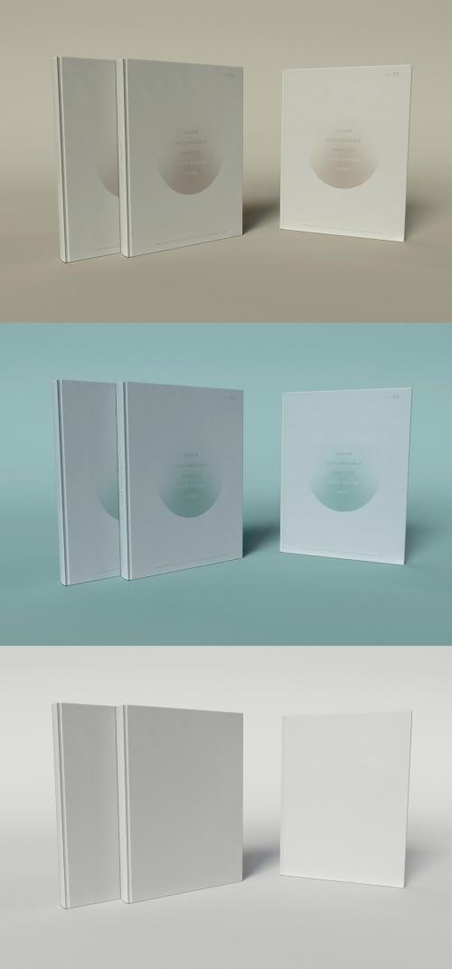 Three Book Covers Mockup - 460401107