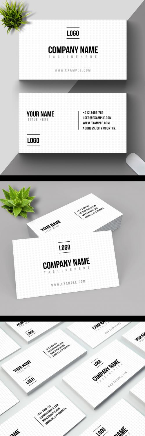 Clean Design Business Card Layout - 460401136