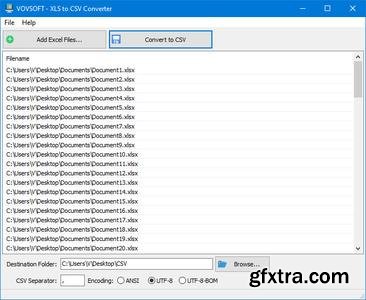 VovSoft XLS to CSV Converter 2.0