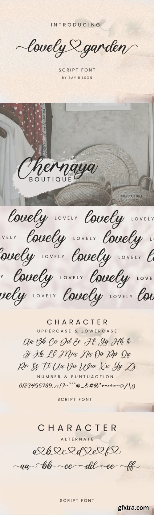 Lovely Garden - Charming Script Font