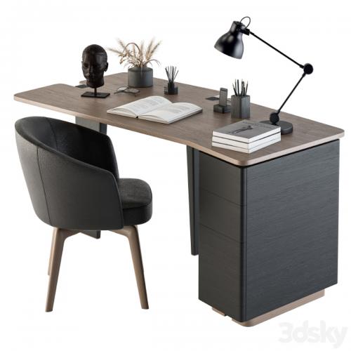 Minotti Jacob Writing Desk - Office Set 156