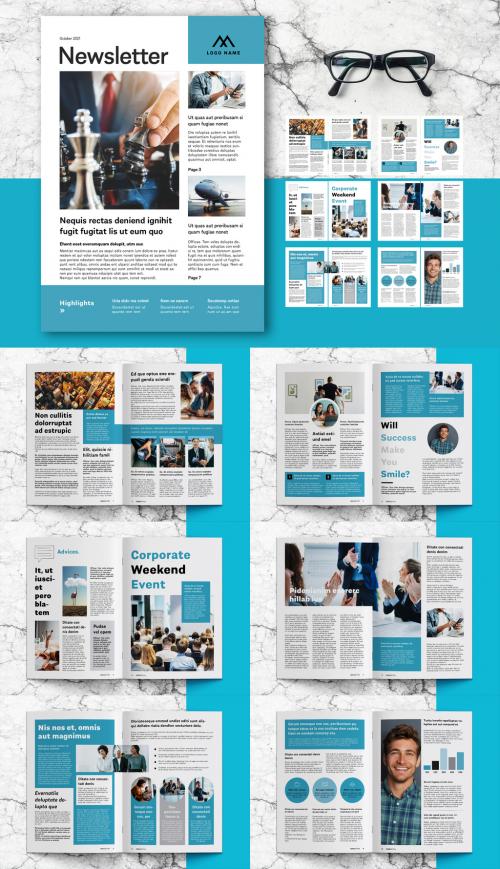 Business Newsletter Layout - 461120267