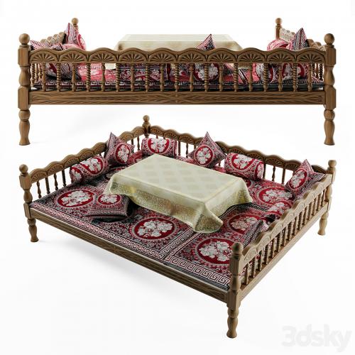 Uzbek trestle-Trestle-bed