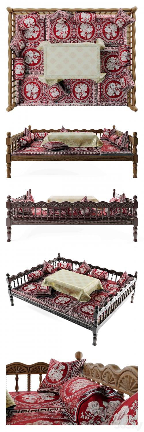 Uzbek trestle-Trestle-bed