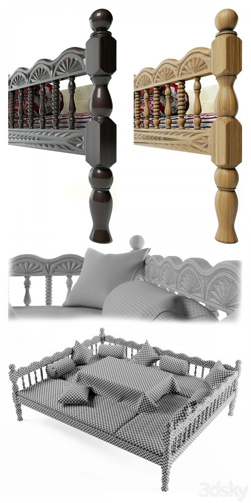 Uzbek trestle-Trestle-bed