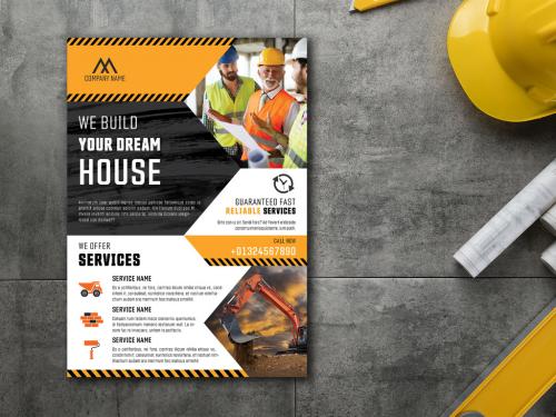 Construction Flyer Layout - 461120341