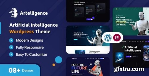 Themeforest - Artelligence | AI &amp; Robotics WordPress Theme 45610709 v2.0 - Nulled