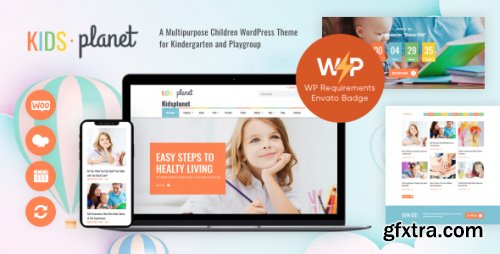 Themeforest - Kids Planet - Children Kindergarten and Playgroup WordPress Theme 12671347 v2.2.10 - Nulled