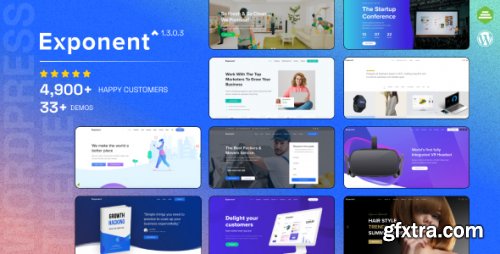 Themeforest - Exponent - Modern Multi-Purpose Business WordPress theme 23211123 v1.3.0.3 - Nulled