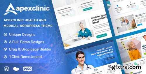 Themeforest - ApexClinic - Health &amp; Clinic Theme 22433486 v1.3.4 - Nulled