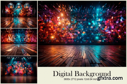  Bokeh Wedding Studio Backdrop Overlays