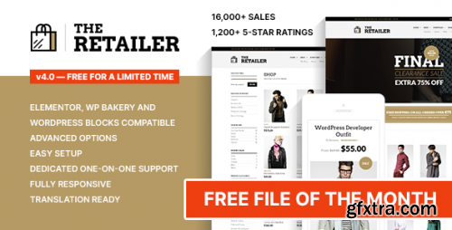 Themeforest - The Retailer - FREE Premium WooCommerce Theme (Limited Time) 4287447 v4.2 - Nulled