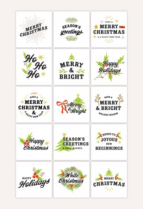 Set of Christmas Text Layouts - 461120398