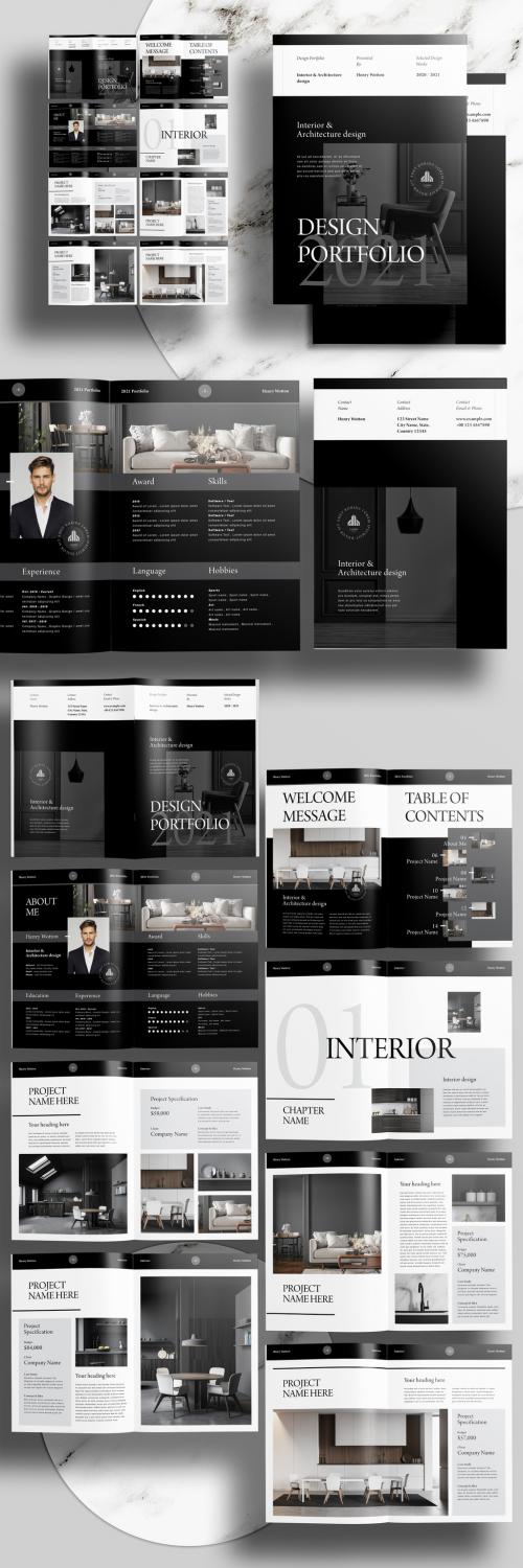 Interior Design Portfolio Layout - 461120552