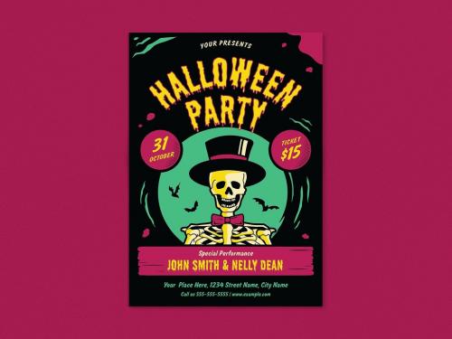 Halloween Party Flyer - 461120618