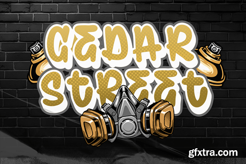 Rebel Strokes Marker Graffiti Brush Duo Font FAFRC8L