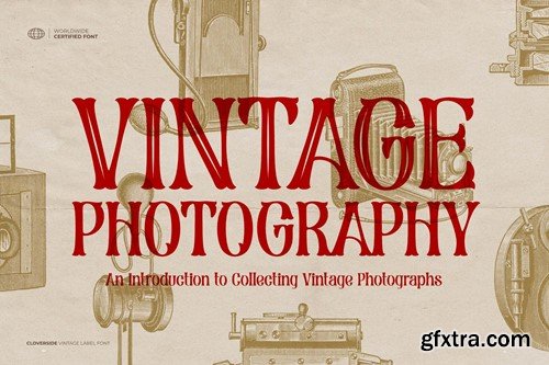 Cloverside - Vintage Label Font 4D5NHTR