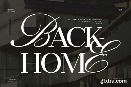 Back Home Serif and Calligraphy Font Typeface UJZTQR8