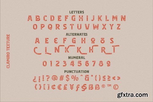 Clamiroe Typeface XYDJLRB