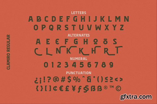 Clamiroe Typeface XYDJLRB