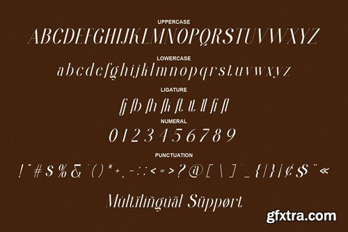 Bafillen Gaffond Unique Serif Typeface 3CFL9J8