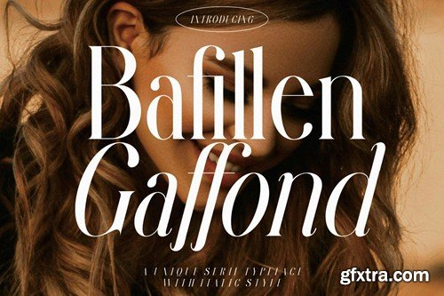 Bafillen Gaffond Unique Serif Typeface 3CFL9J8