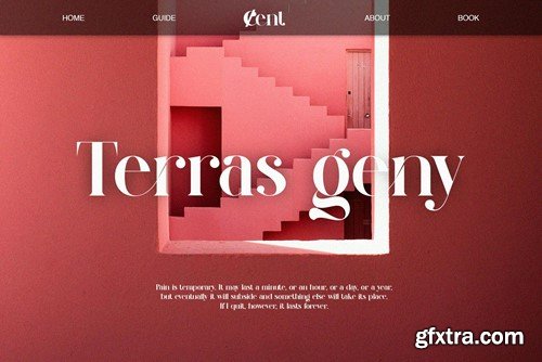 Qrillera Elegant Serif ypeface ZZX466M