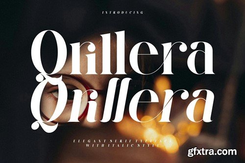 Qrillera Elegant Serif ypeface ZZX466M