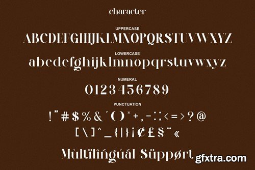 Qrillera Elegant Serif ypeface ZZX466M