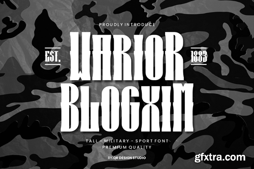 Warior Blogxim - Tall & Military Font EW4VJLP