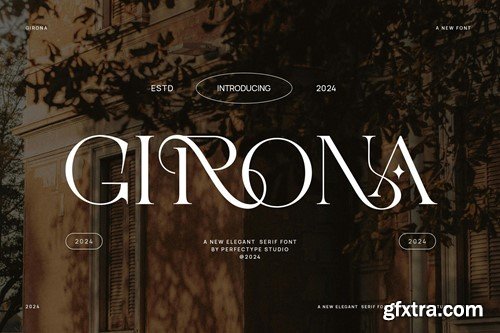 Girona Elegant Serif Font Typefac FMDB894