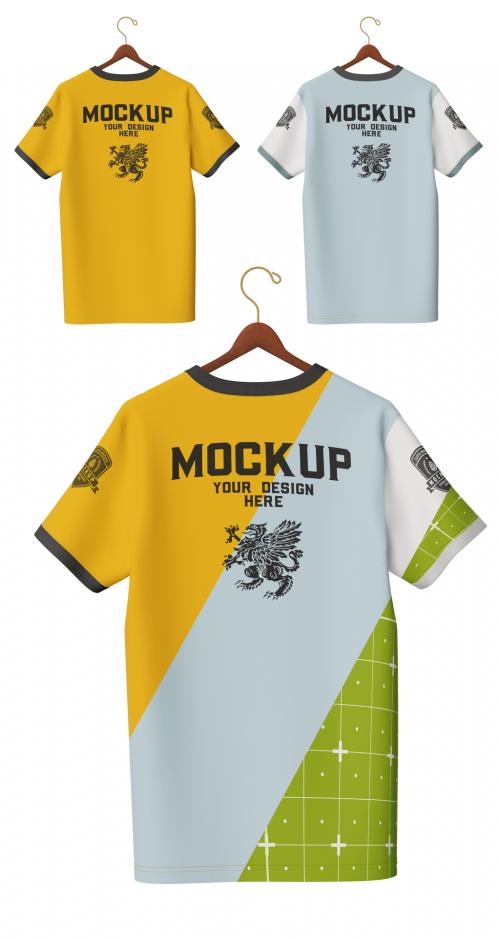 Sports T Shirt Mockup Back Side - 461120804