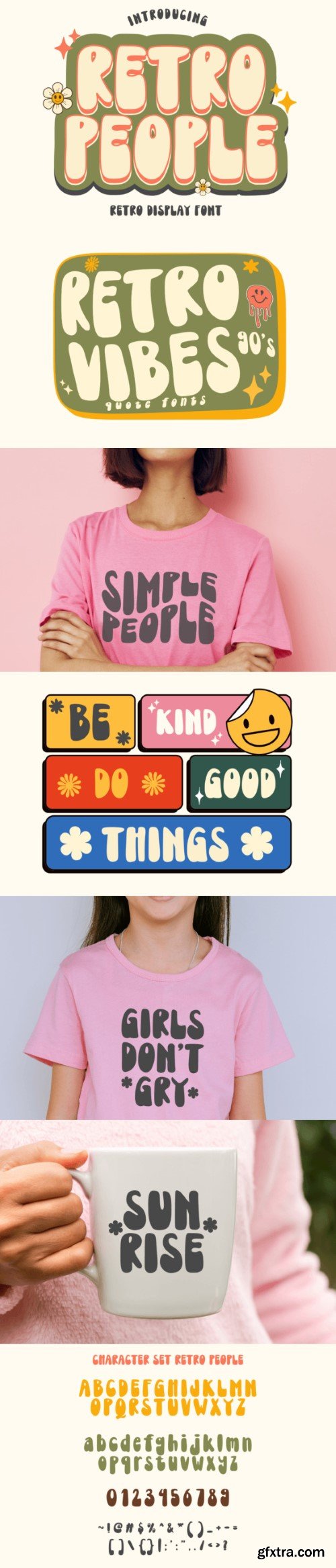 Retro People Font