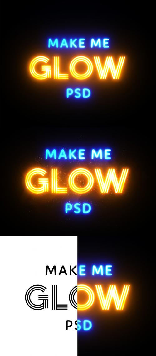 Neon Glow Text Effect - 461120905