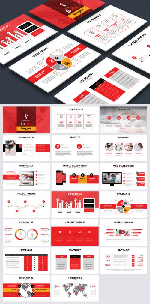 Clean Business Presentation Template - 461121286