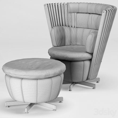 Tavarua Arm Chair, Tavarua Ottoman