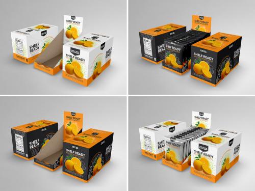 3 Shelf Box Packaging 3 Mockup Views - 461121300