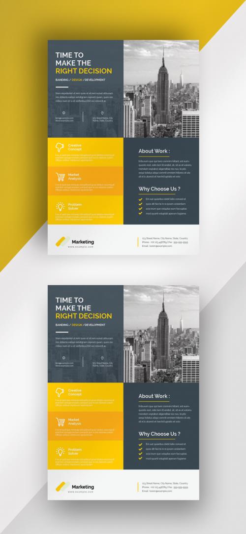 Corporate Flat Flyer Layout - 461121310