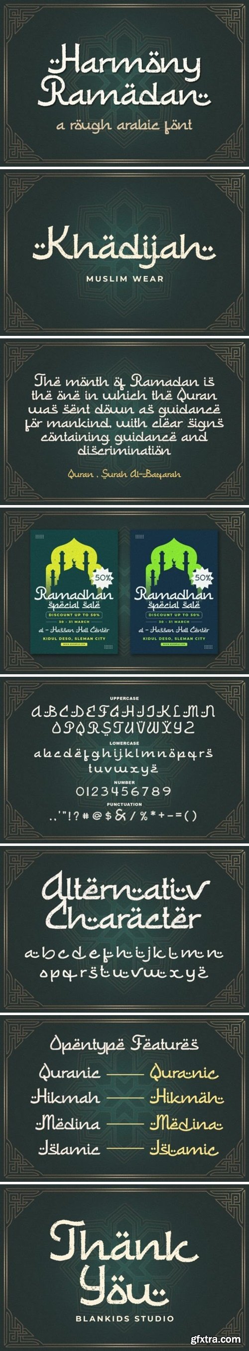 Harmony Ramadan Font