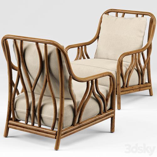 Carmela Rattan Pole Wishbone Chair